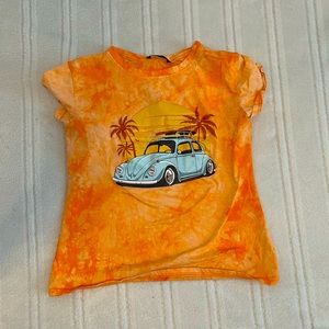 Orange tie dye vintage shirt